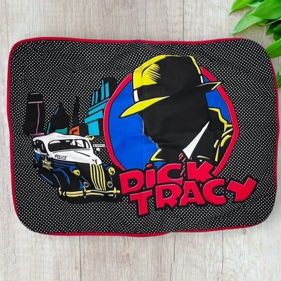 DICK TRACY Vintage 80s Disney Pillowcase Pillow Case Sham RARE NEW - Picture 1 of 3